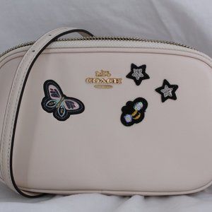 Coach Crossbody Pouch w/Souvenir Embroidery Chalk